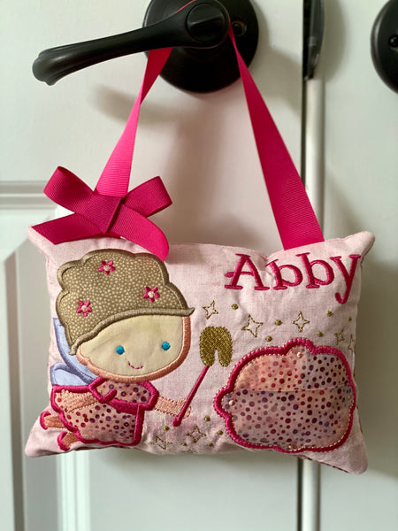 The Girl Tooth Fairy pillow with or without name