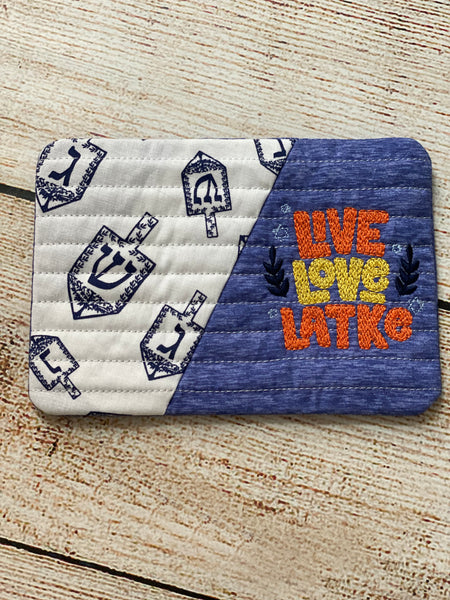 Live Love Latke Mug rug