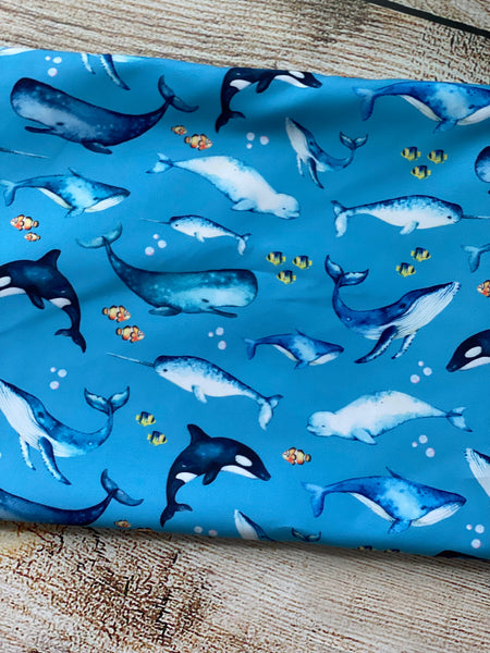 Whales Board Short fabric