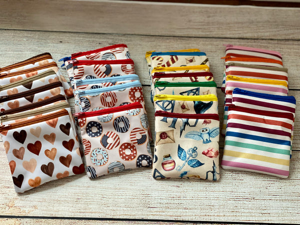 Reusable snack bags- measures 4.5x4.5